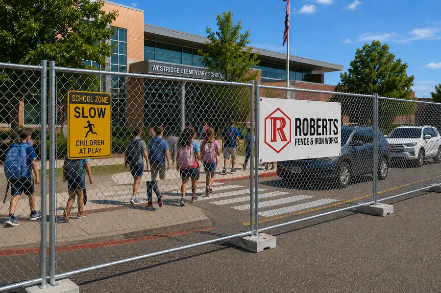 Fencing at a school